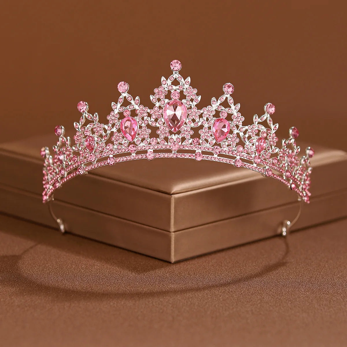 24 colors Bridal Headwear Full Of Sweet Atmosphere Baroque Gold-colour Ladies' Tiaras For Wedding Bride