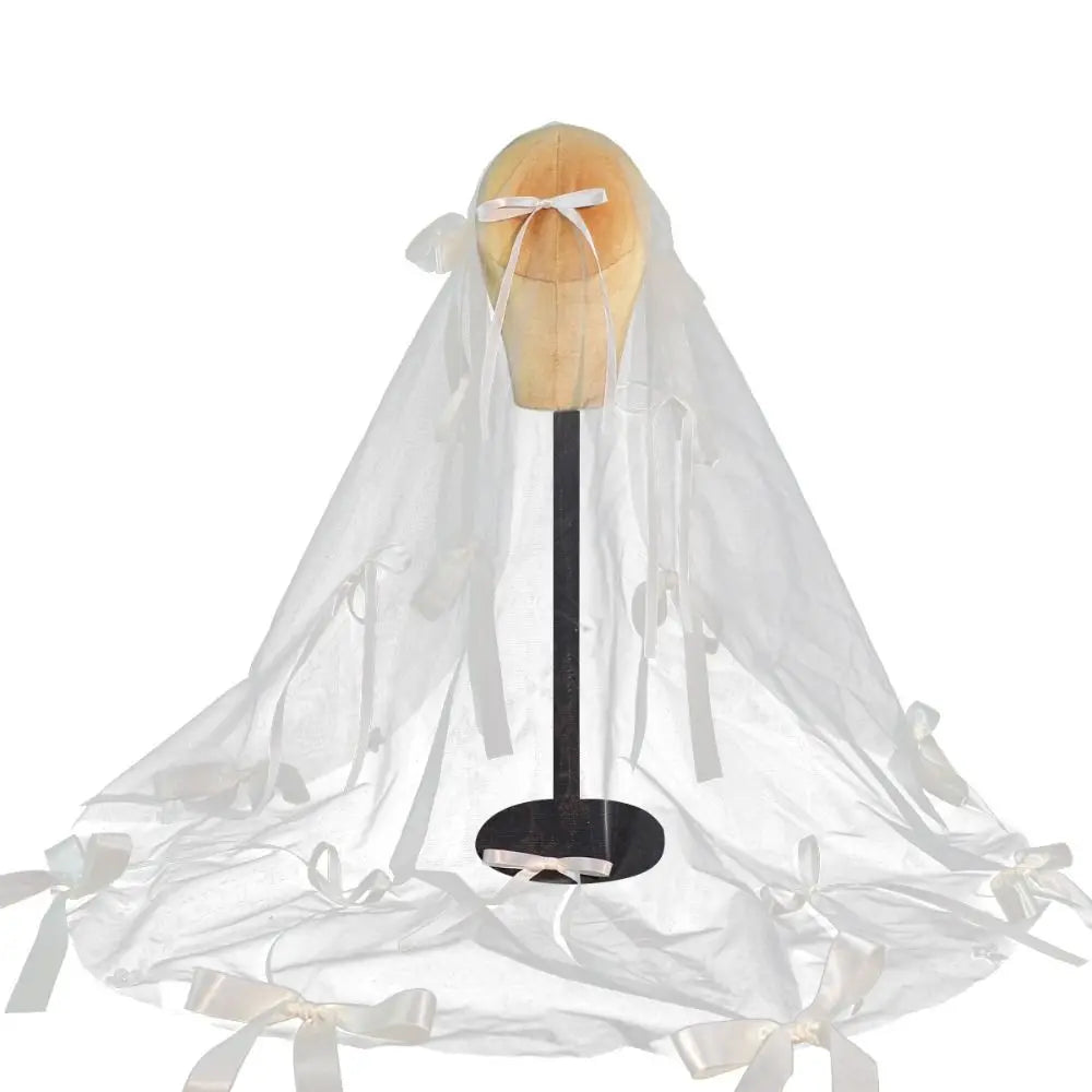 Stylish Versatile Bridal Veils Bow Tulle Bride Head Gauze Fairy White Wedding Headwear Bride Accessories