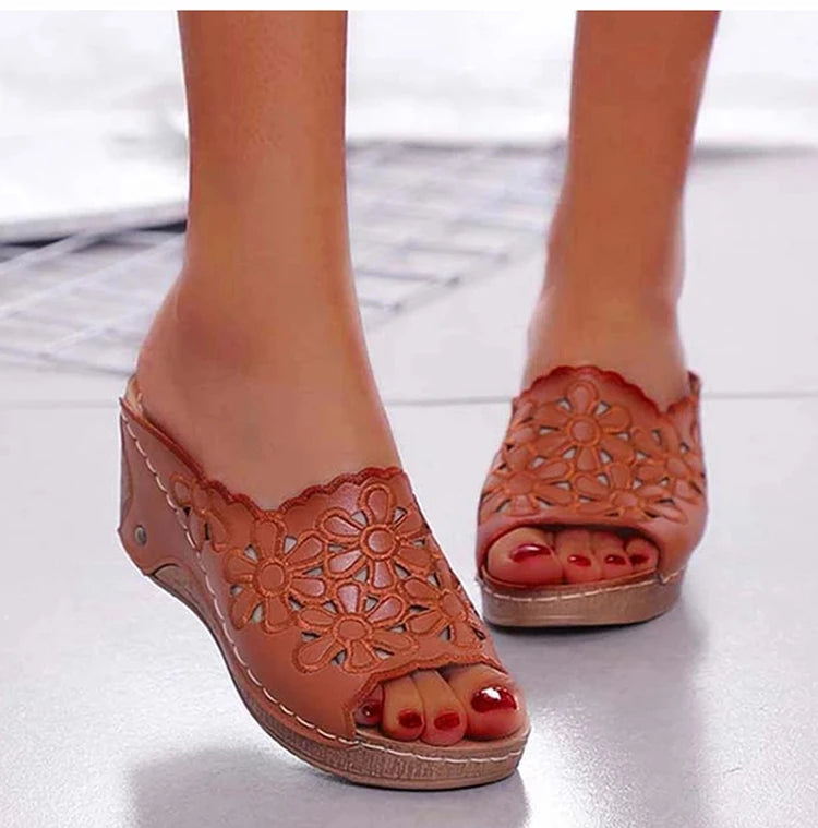 Sandals Shoes Women Summer Comfortable Women Shoe Slides Shoes Woman Wedge Walking Shoes Party Female Footwear Slippers Woman