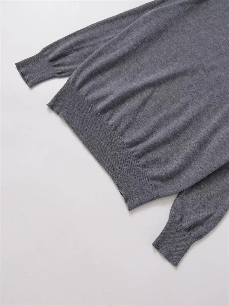 Women's knitted sweater  new long sleeve super soft wool knit sweater  autumn winter casual top