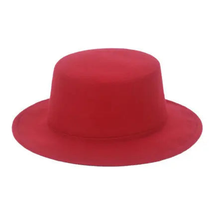 Hats for Women Men Luxury Fedora Hat Panama Wide Brim Autumn Winter Sunhat Wedding Flat Top Cap Elegant Ladies Bowler Hats