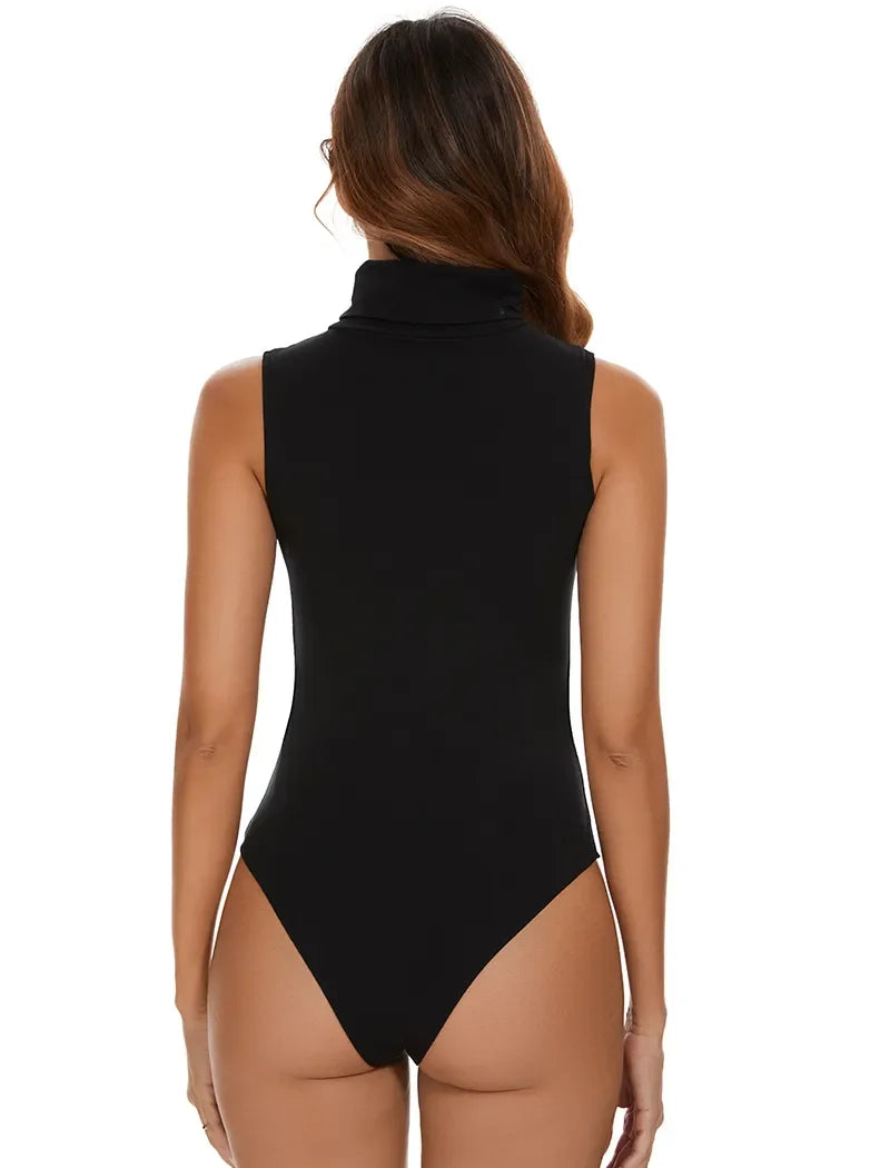 Bodysuit for Women Tummy Control New Tops Body Shaper Compression Butt Lifting Shapewear High Collar Sleeveless Bodysuits