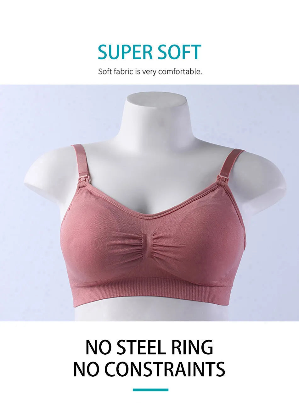 Maternity Underwear without Underwire Nursing Bra Pregnancy Clothing Anti Sagging Breastfeeding Women Breathable lactancia Bras
