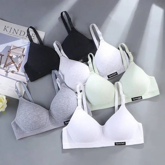 Womens Classic Pure Color Push Up Bras Fashion Adjustable Straps Full Coverage Thin Soft and Comfy Underwear