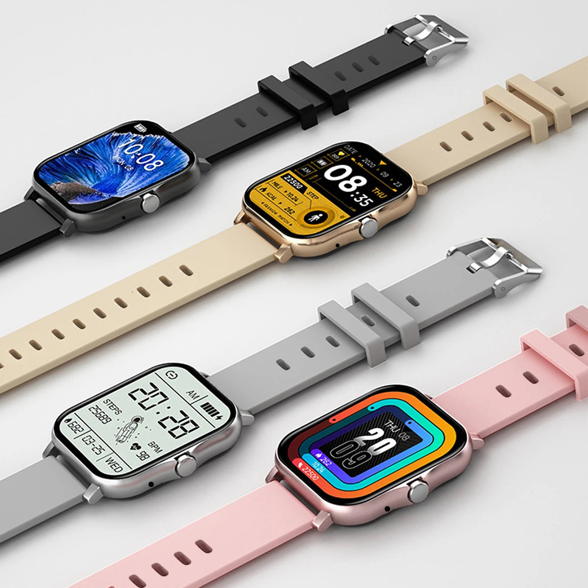 2025 Smart Watch 2.01‘’ Full Touch Amoled BT Call Sport Waterproof Watches Heart Rate Blood Pressure SmartWatch for Men Women