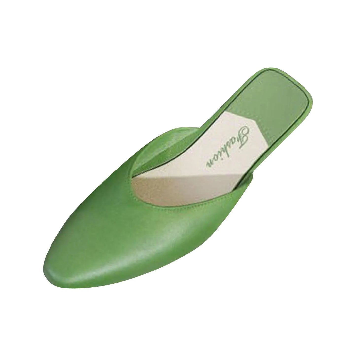 Women'S Slippers Fashion Solid Color Closed Toe Shallow Shoes Popular In Summer Flat Shoes Low-Top Outdoor Slipper