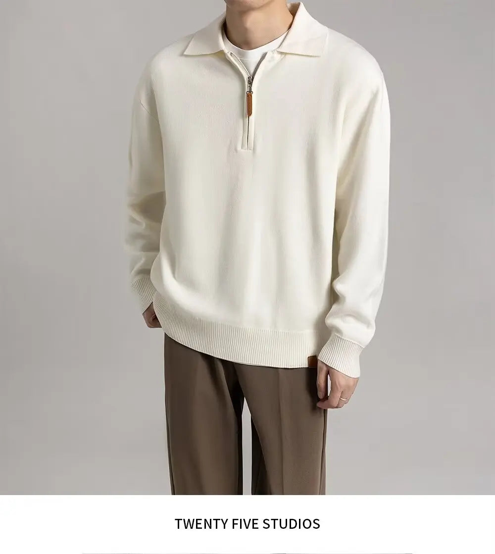 Sweater Men Spring Autumn Pullover Knit Knitwear Male Coat Mens Jumpers for Men Korean Reviews Clothes Men's Sweaters Ami Jersey