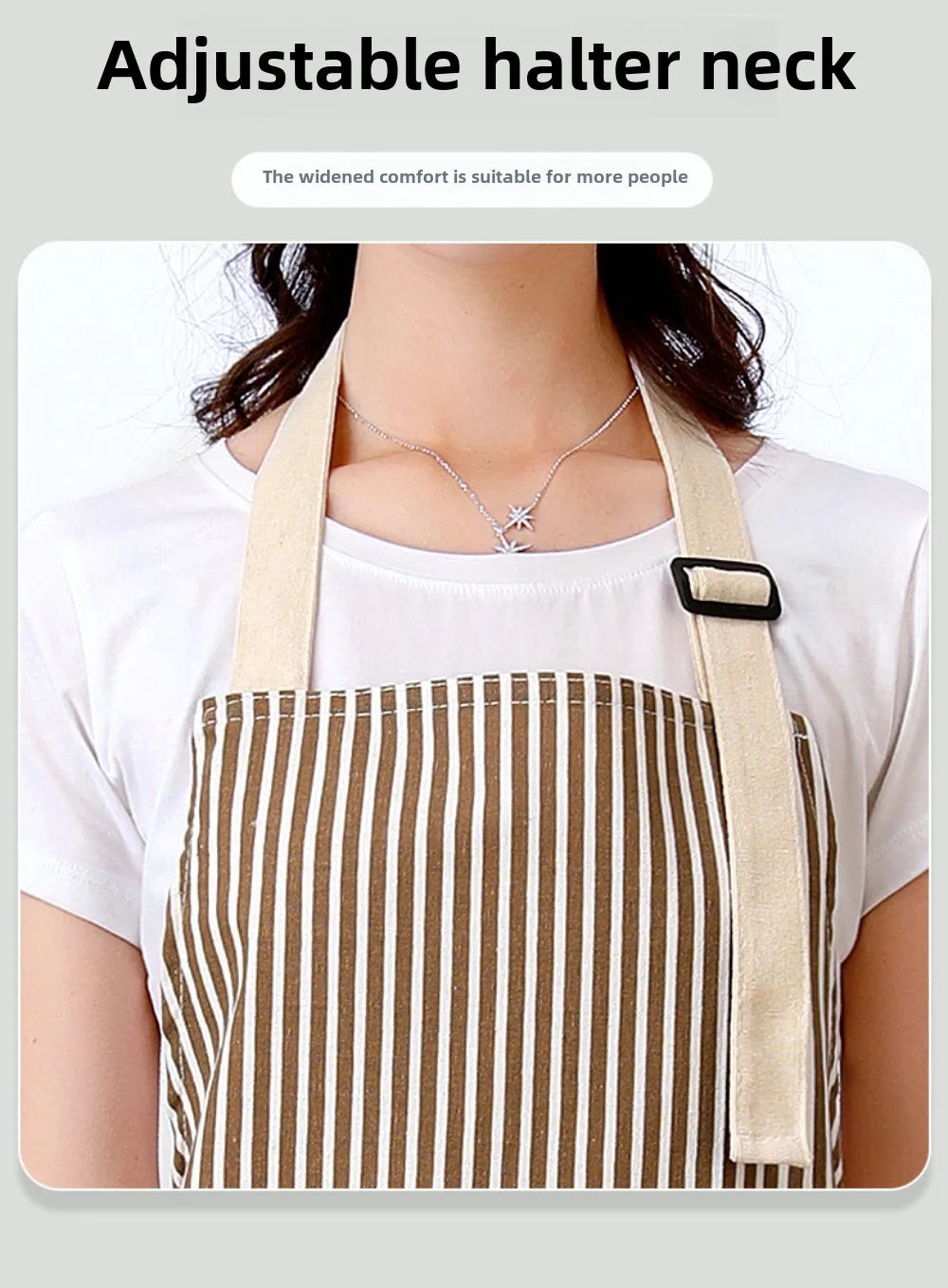 Kitchen Cooking Aprons Adjustable Bib Waterproof Chef Apron with 2 Pockets for Men Women Cooking Clothes Baking BBQ Grill Aprons