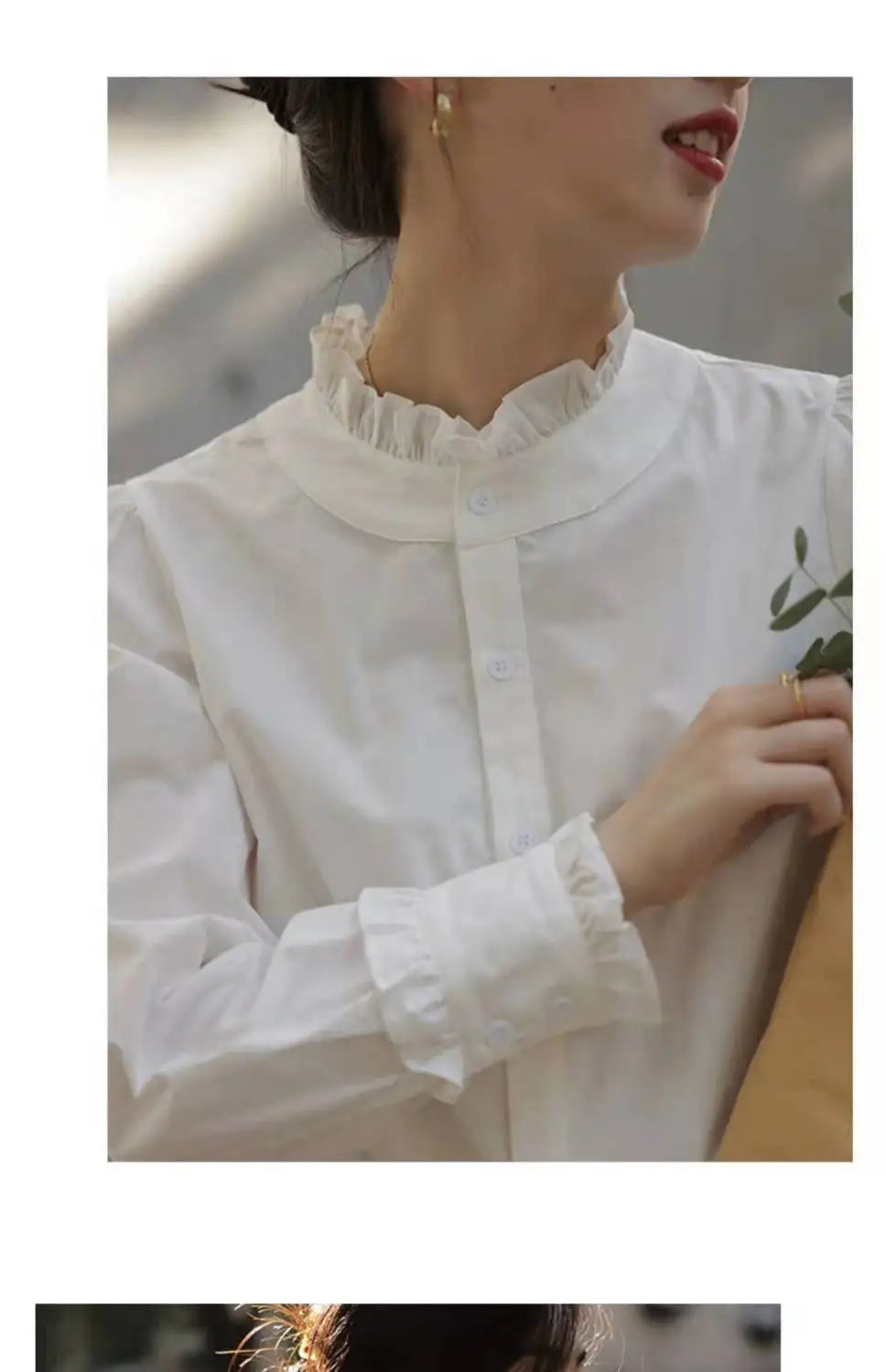 Shirts Women Temperament Design Tender Retro Sweet Korean Style Femme Ins Fashion Pure Spring All-match Daily Leisure Minimalist