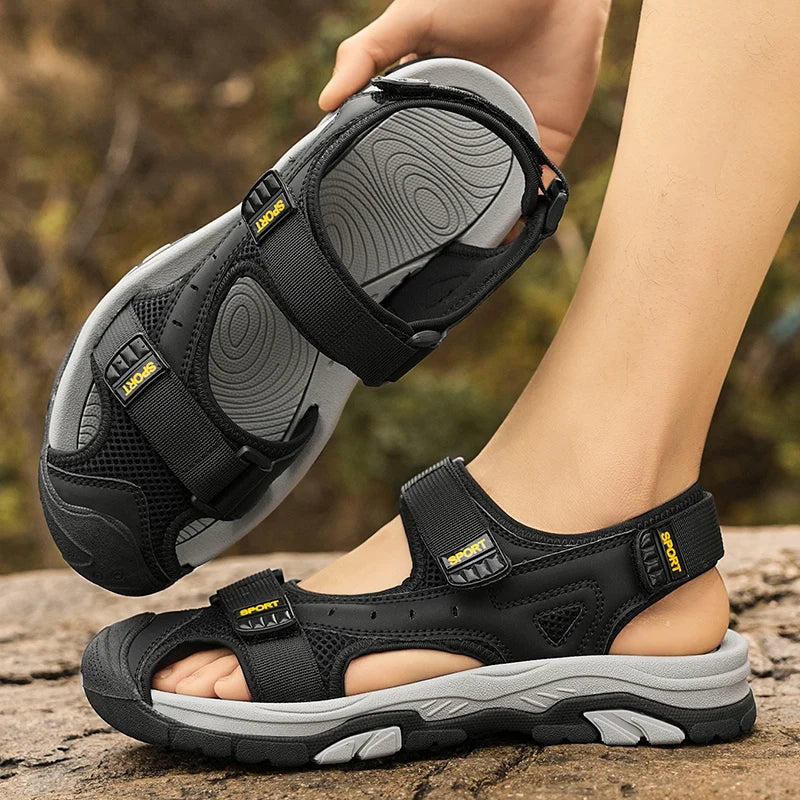 Baotou beach shoes, sandals, trendy shoes, sports outdoor slippers, versatile, non-slip and wear-resistant