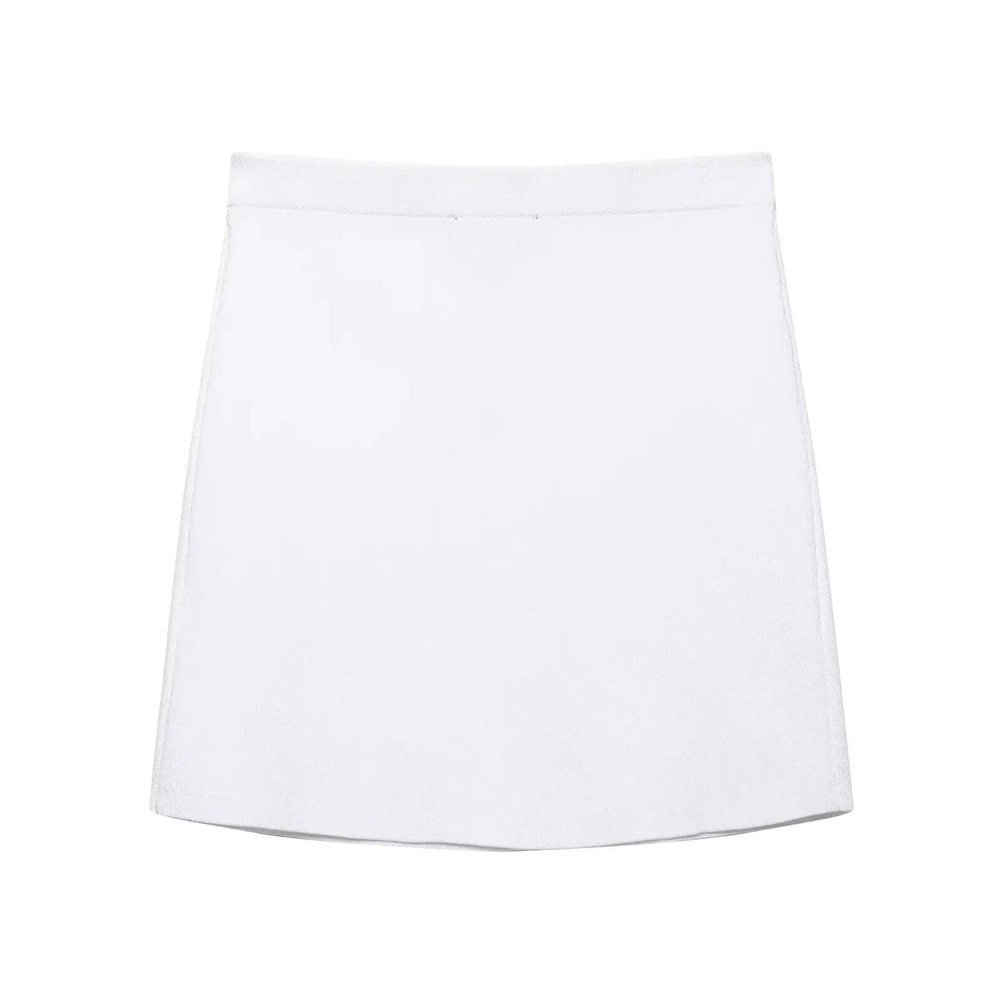 HH Women Skirt Suit O-Neck Single Breasted Long Sleeve Knitted Cardigan Top+Elegant Elastic Waist High Street Mini Skirt