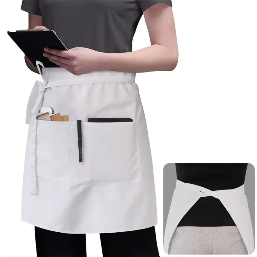 Kitchen Chef Apron Half Body Coffee House Working Aprons Restaurant Kitchen Work Wear Abrasion Resistant Thick Apron