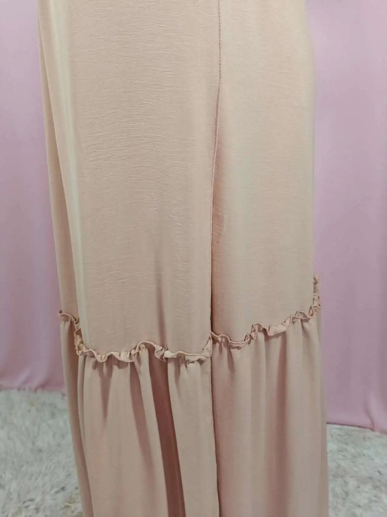 Maternity Photoshoot Dress - Sexy Off-Shoulder Gown Playful Puff Sleeves & Leg-Baring Slit Clothes for Pregnant Women Photograph