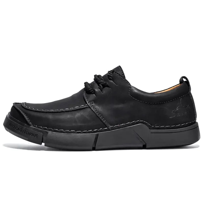Shoes for Man Are Fashionable Dark Brown Loafers Suitable Outdoor Activities Breathable Daily Casual Shoes with Lace Up Design