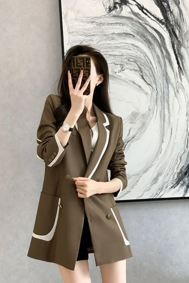 Outerwears High Quality Spring Autumn Coats for Women 2025 New Arrivals Blazer Woman In Promotion Elegant and Youth Deals Jacket