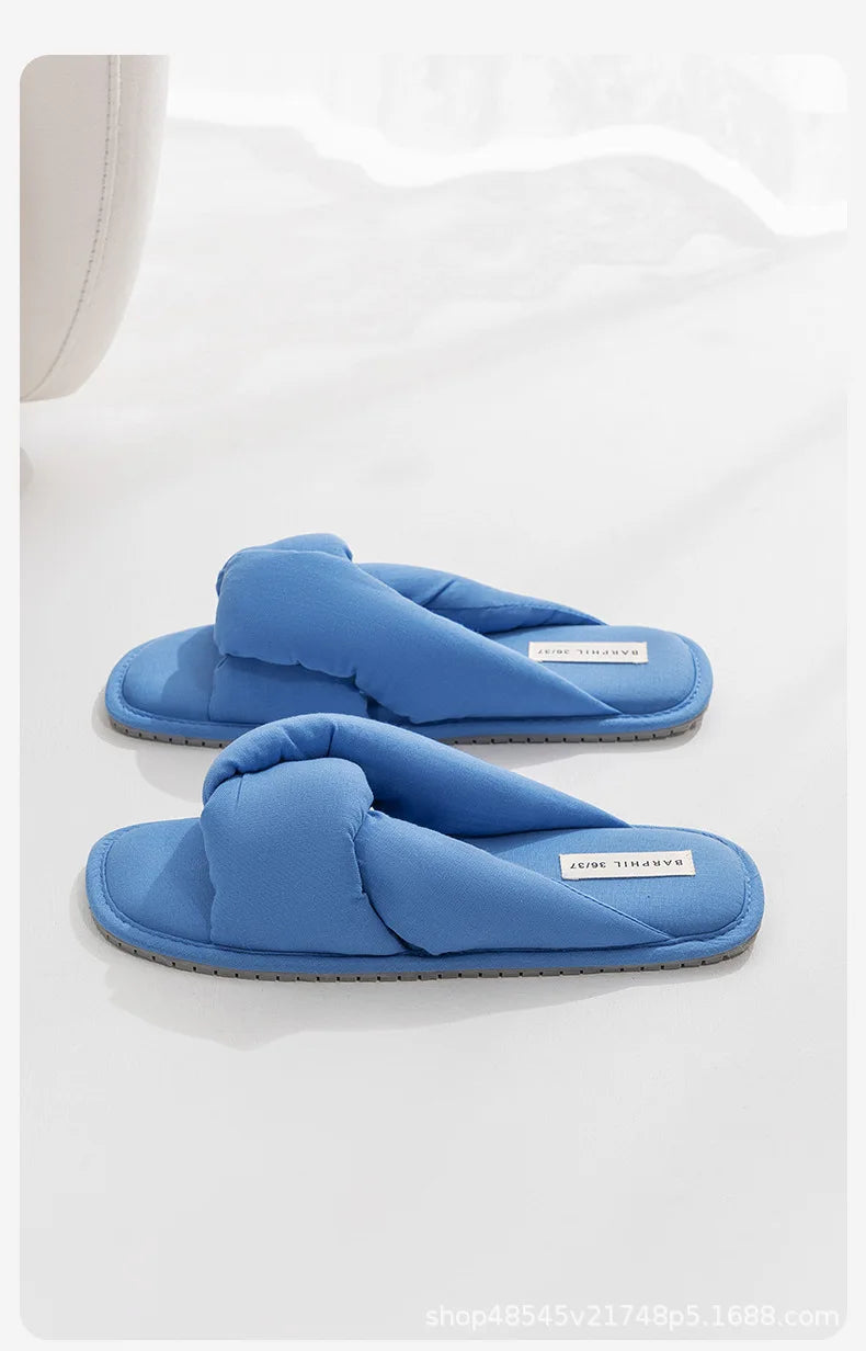 Slippers women's spring 2025 new non-slip, silent and comfortable four-season indoor home slippers women