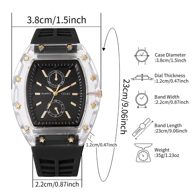 watches for womenCasual Silicone Strap Women Quartz Watch Fashion Analog Quartz Wristwatch for Girls Gift Reloj Mujer