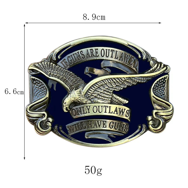 Eagle belt buckle Retro casual Western cowboy belt buckle