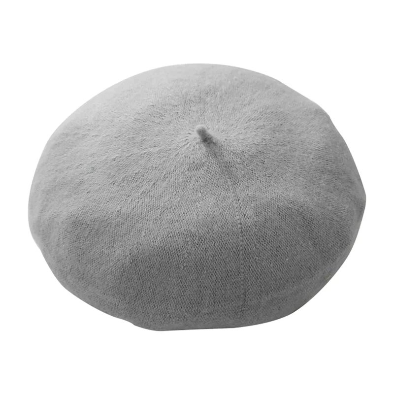 HOES-Beret Hat For Women French Style Beanie Winter Fashion Warm Wool Lining Knit Cap Fashionable Artist Winter Hat