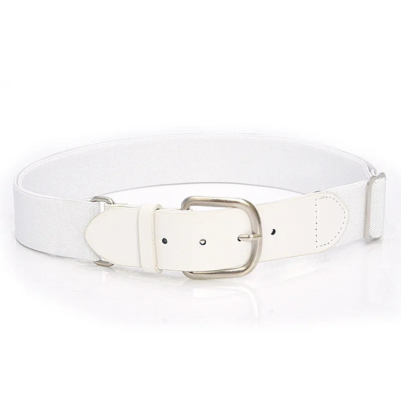 Baseball Belt Men's Belt Club Leisure Elastic Belt Sports Girl Softball Metal Buckle Elastic Belt