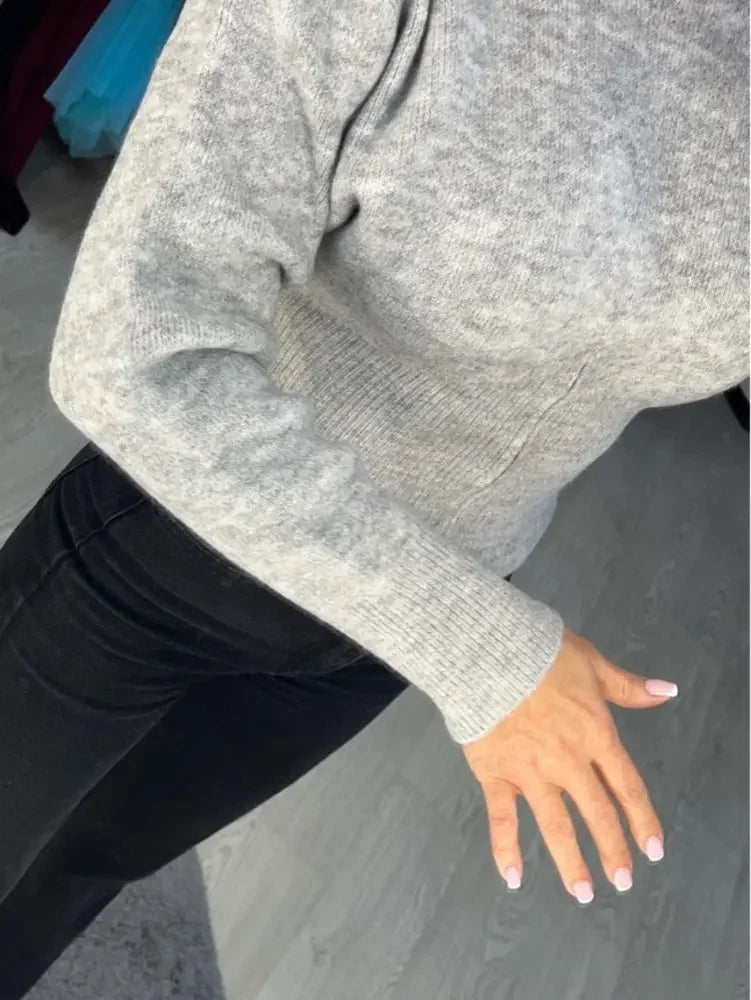 Sweater Women Winter Pullover Girls Sweater Oversize Knitting Tops Vintage Long Sleeve Fall Female Knitted Outerwear Warm Pull