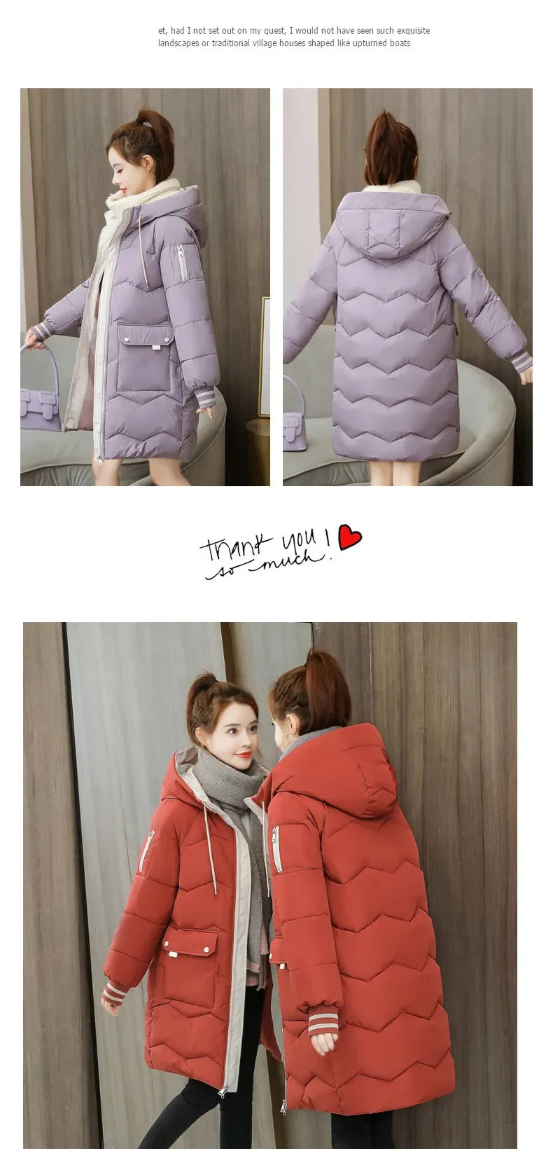 Winter Women Jacket Coats Long Parkas Female Down Cotton Hooded Overcoat Thick Warm Jackets Windproof Casual Student Coat Parka