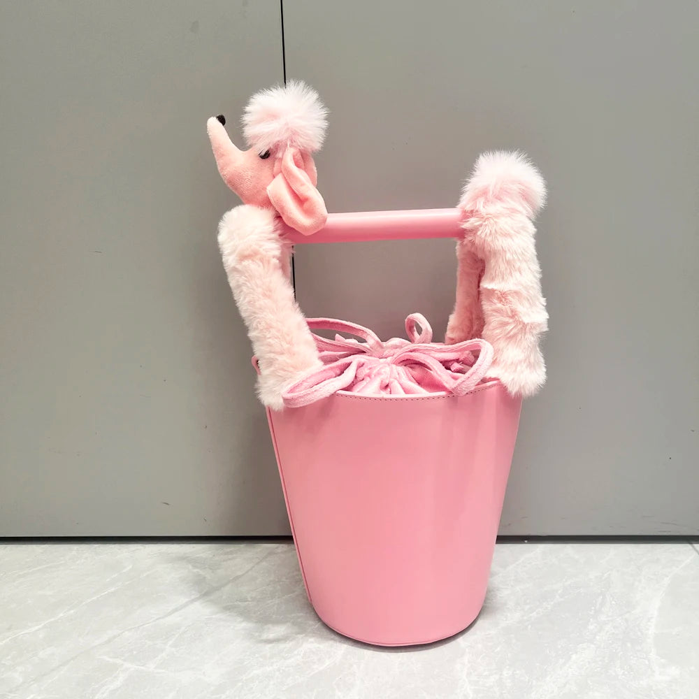 Funny Handbag for women purses and handbag luxury Designer Handmade Women's bag Casual black bucket Female shoulder Bag