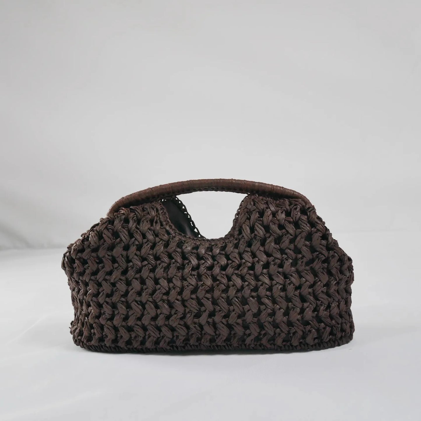 Elegant Ladies Chain Woven Handbag Straw Shoulder Bag Fashionable Raffia Crossbody Beach Bag Summer New Versatile Women's Bag