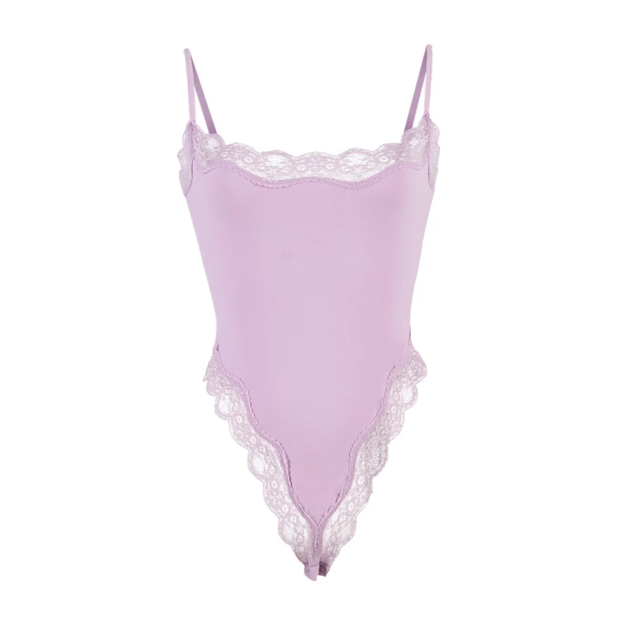 Women Lace Bodysuit Sexy Square Neck Sleeveless Cami High Leg Thong Bodysuit Body Suits Tank Tops Leotard Going Out