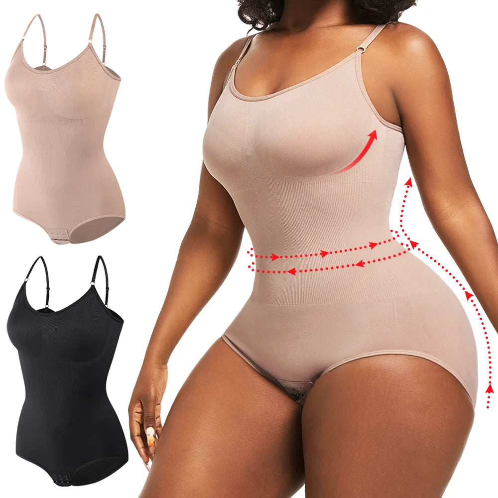 High Quality Elastic Bodysuit for Women Tummy Control Shapewear Sculpting Body Shaper Slimmer Slimming Tank Tops Butt Lifter