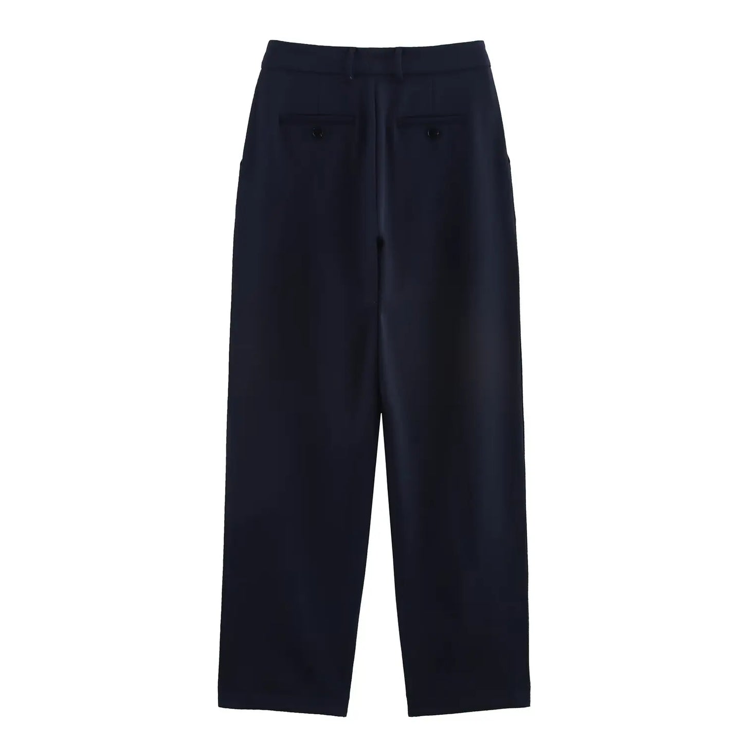 Women's Basic Suit Jacket Trousers Suit Lapel Double-breasted Top High Waist Pants Spring and Summer New Casual Chic Suit