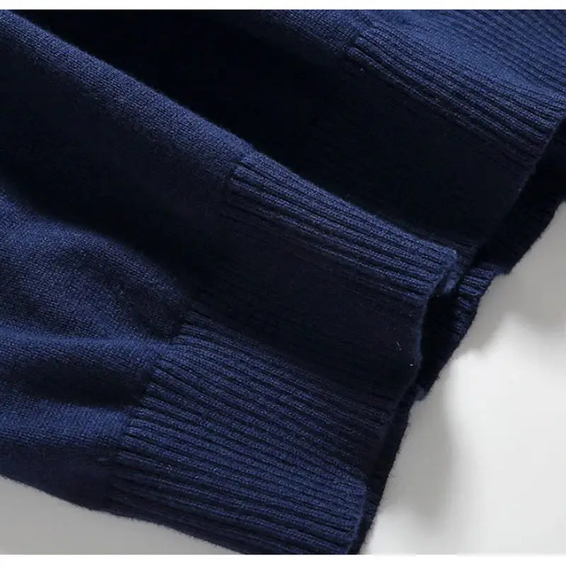 Sweater Men 2025 Autumn Casual Pullovers Men V-Neck Solid Cotton Knitted Brand Clothing Slim Fit Male Sweaters Pull Homme