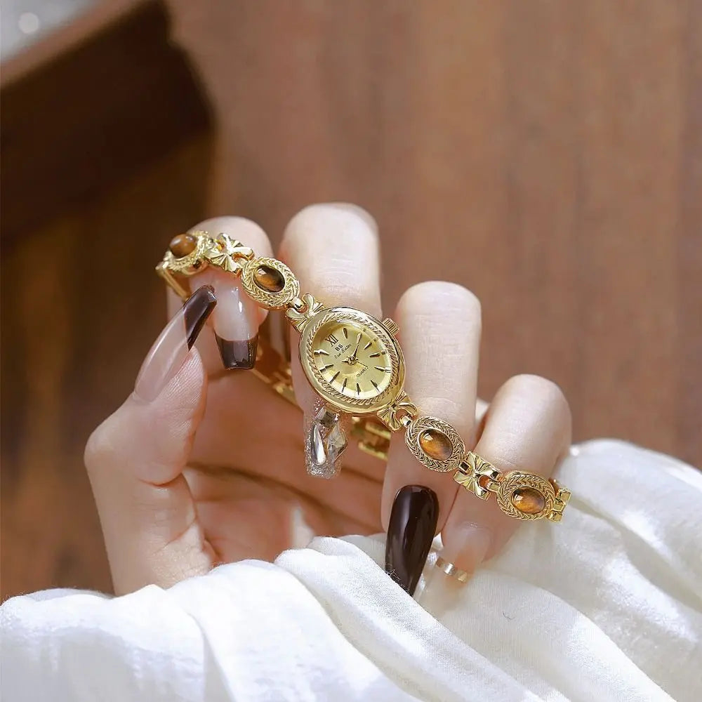 Elegant Women's Bracelet Watch Exquisite Melard Color Quartz Wristwatch Portable Simple Ladies Business Watches Female Gift