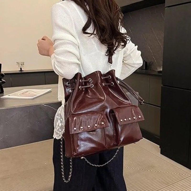 Women's Hand Bag With Elegant Classic Style And Premium Leather Featuring Trendy Design For Commute
