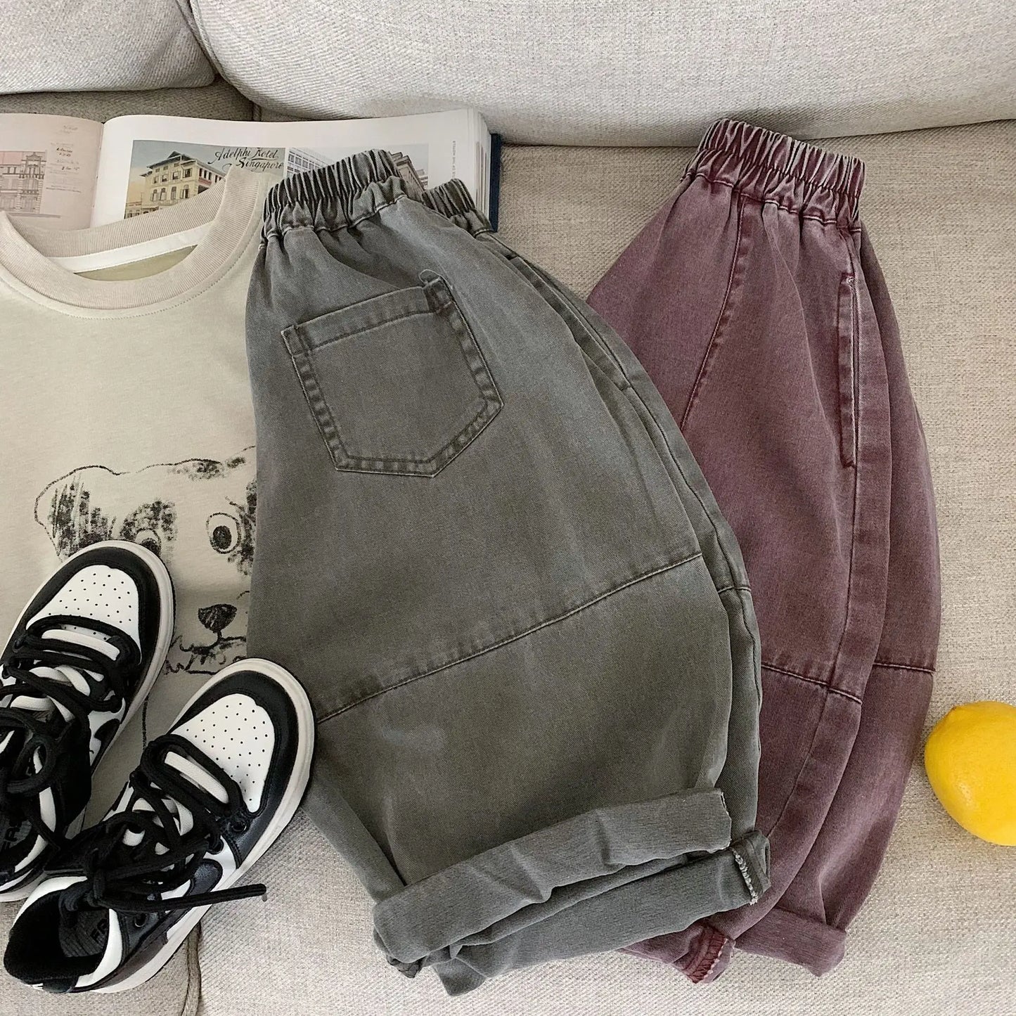 Children‘s Trousers 2025 Autumn New Men’s And Women‘s Loose Trousers And Children’s Pants