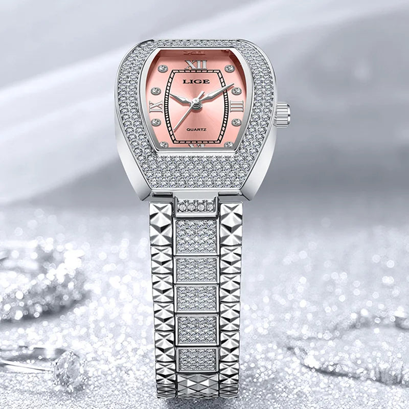 LIGE Women's Wristwatch Luxury Brand Watch for Women Elegant Bracelet Waterproof Fashion Quartz Ladies Watches Reloj Para Mujer