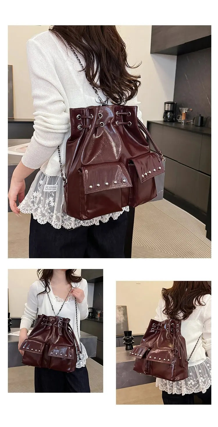Women's Hand Bag With Elegant Classic Style And Premium Leather Featuring Trendy Design For Commute