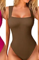 Women Sexy Thread Short Bodysuit Seamless Sleeveless Knited Bodysuit Fitness Yoga Trainning High Elastic Sports Unitard Jumpsuit