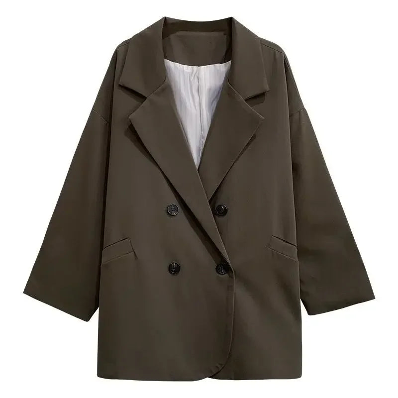 2025 Blazer Women Spring and Autumn New Arrived Long-sleeved Korean Style Loose Fashion Casual Suit Female