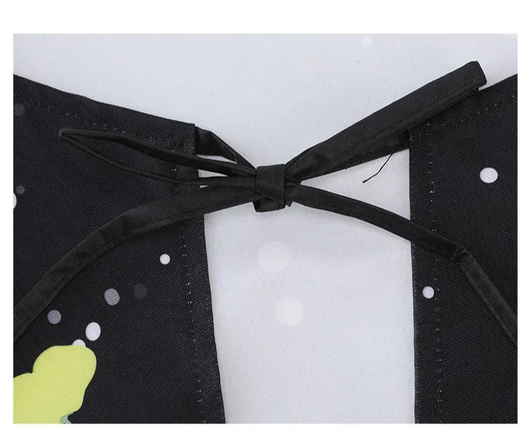 Kitchen Apron Household Waterproof and Oil-proof Kitchen Apron Cooking Baking Work Clothes Drawing Aprons Art Smock for Women
