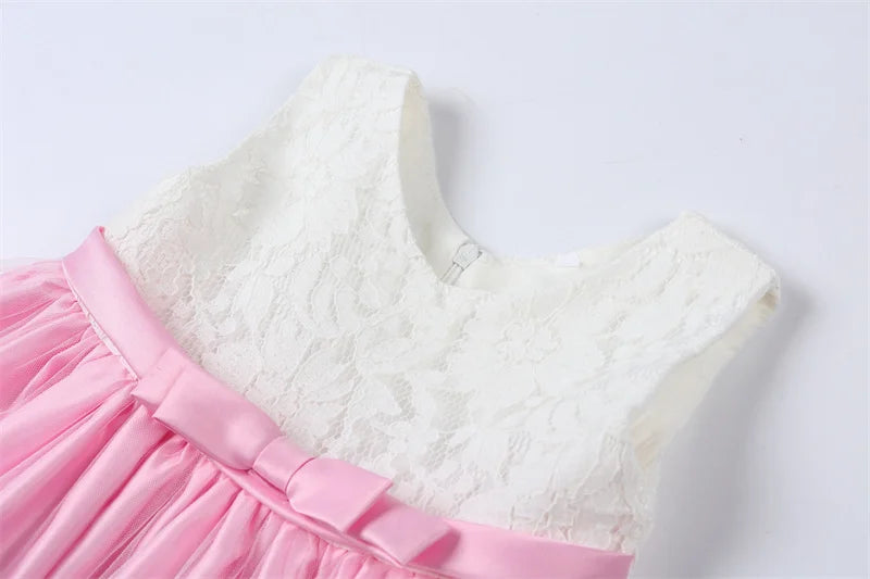 Girls Dress 2025 Children Easter Carniva Tutu Wedding Kids Dresses For Girls Vestidos Party Princess Bow Christmas Baby Dress