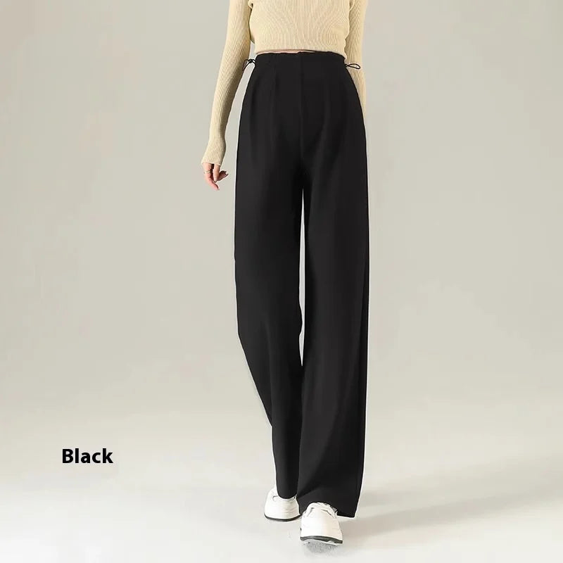 Maternity Pants Spring and Autumn Outside Wear No Support Wide Leg Pants Fall Pregnancy Not Strangling Belly Pants Maternity Wea