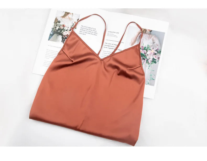 Sexy nightwear women Sleepwear Deep V Suspender Nightdress Beauty Back Simulation Silk Nightgowns Thin Home Clothes