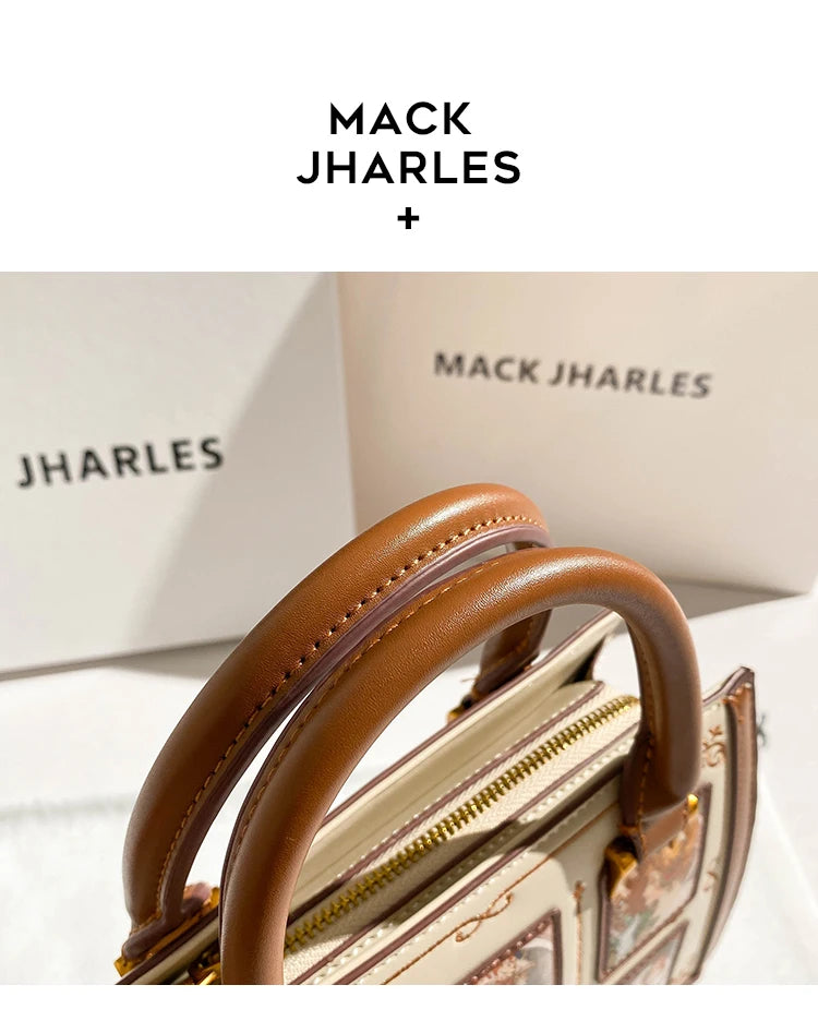 Women's handbag with high-end contrasting colors, carrying mother's bag 2024 new retro designer single shoulder crossbody bag