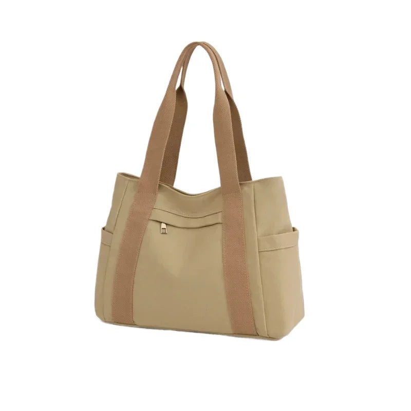 Women's handbag Fashionable Women's Canvas Top-Handle Bag for Daily Commuting and College Style Student Outfit Shoulder Bag