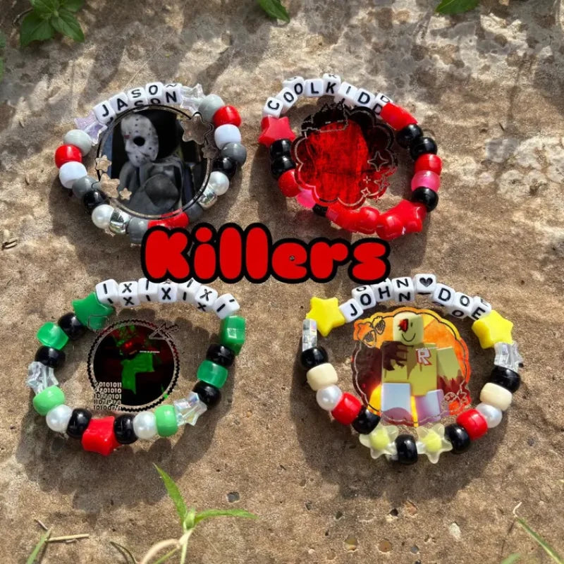 Gamer-Inspired Kandi Bracelet - Handmade Beaded Design | Unique Gift for Gamers, Birthdays & Christmas