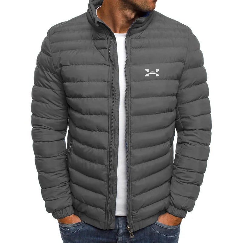 2025 Winter Jacket Men's Stand Collar Warm Parka Coat Street Fashion Casual Brand Outer Men's Winter Down Jacket