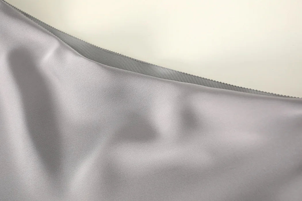 Elegant Skirts for Women Satin High Waisted 2025 New Slim Fit Long Skirt Fashion Temperament Simple Versatile Grey Black Skirts