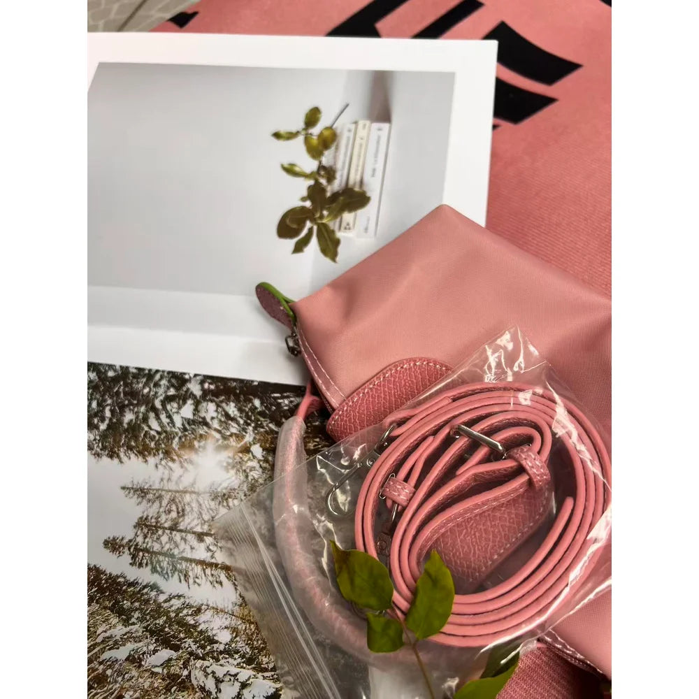 Handheld crossbody bag with no holes, classic retro bag, women's bag, shoulder bag, nylon mini bag