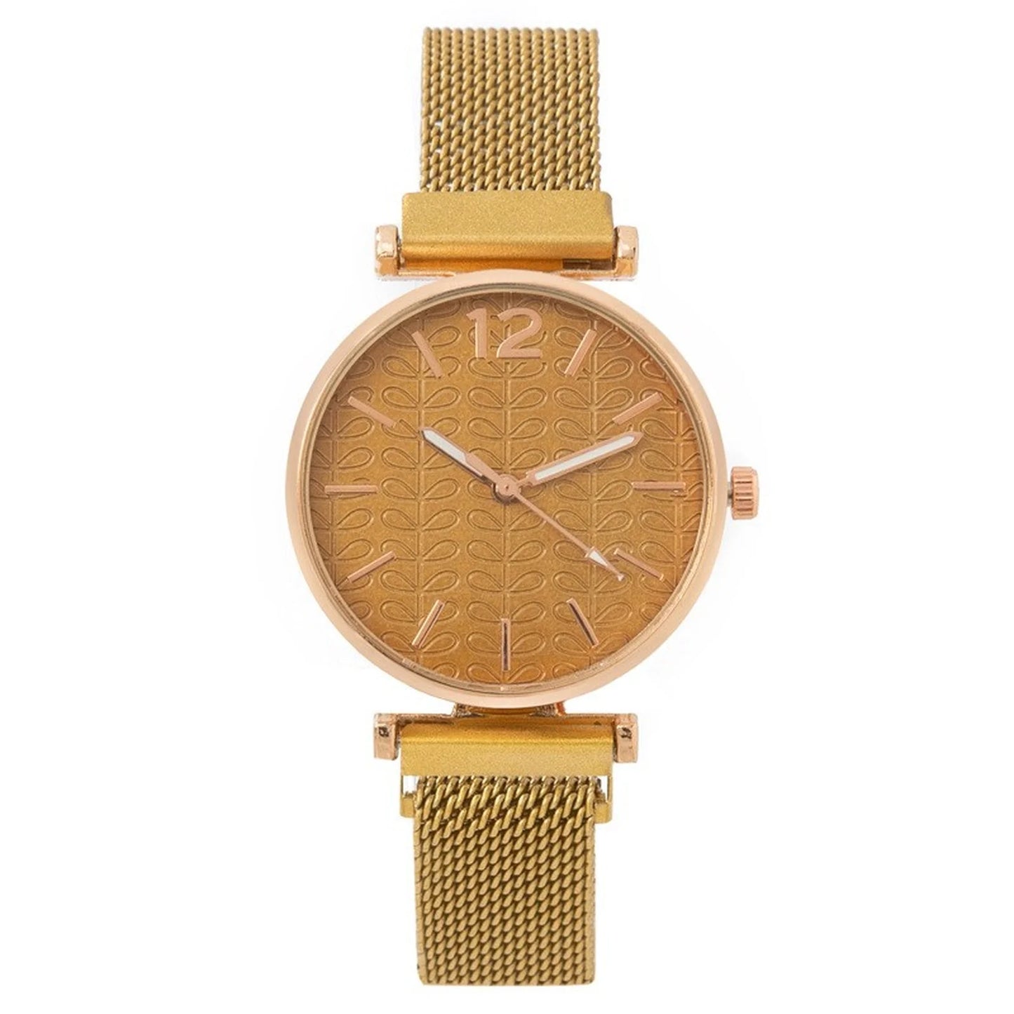 New Fashion Watches Women Golden Wrist Watches Strap Clock Snap Luxury Female Jewelry Ladies Wristwatch Relogio Feminino